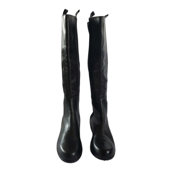Franco Boschi Womens Knee High Boots Black Leather Women's Boots Size 38/7 - Picture 2 of 10